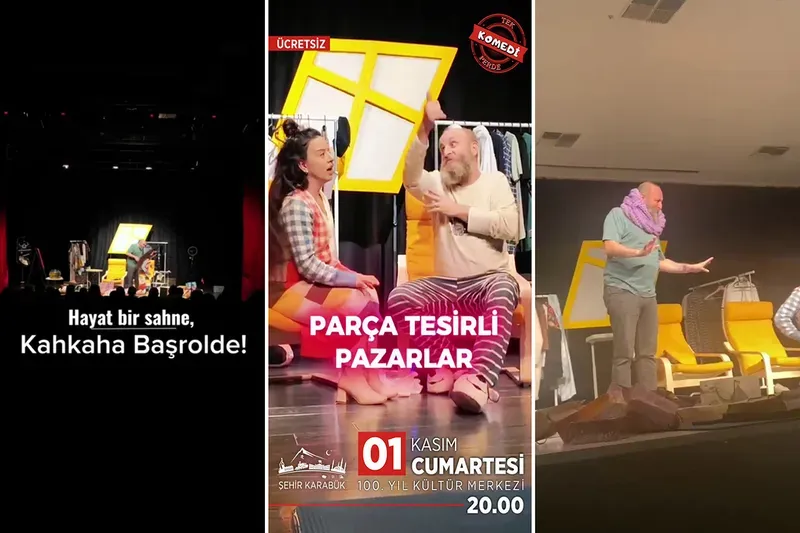 Karabük Belediyesi Ücretsiz Tiyatro Etkinliği Düzenliyor: 