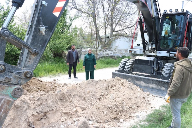 Selçuklu Mahallesi Yeni İçme Suyu Hat Çalışmaları Devam Ediyor
