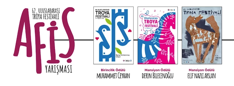 62. Uluslararası Troia Festivali Afiş Tasarım ve Uygulama Yarışması Sonuçlandı
