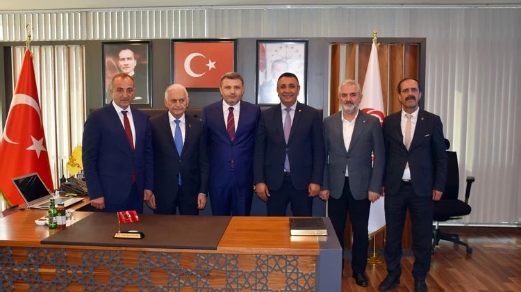 BAŞKANIMIZ, ÜLKEMİZİN SON BAŞBAKANI, SAYIN BİNALİ YILDIRIM’I BELEDİYEMİZDE MİSAFİR ETTİ