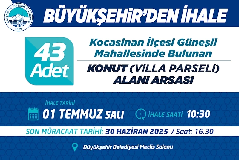 Büyükşehir’den İhale