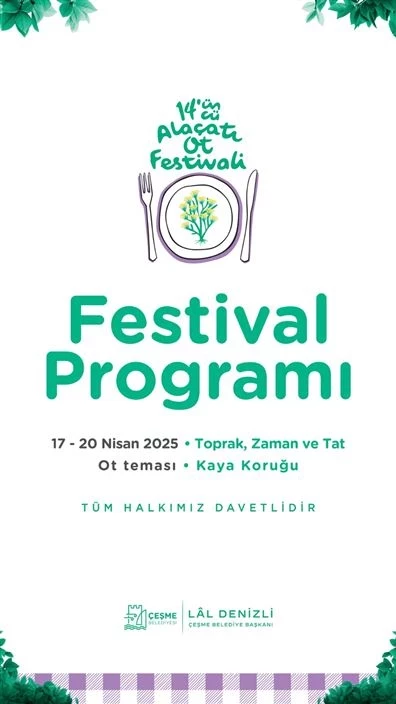 14. Alaçatı Ot Festivali, yarın kapılarını ziyaretçilerine açıyor