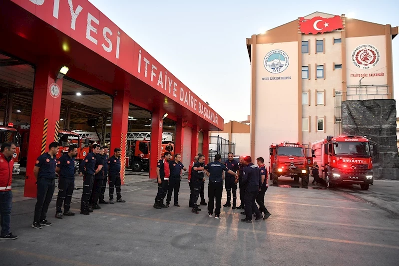 Kayseri Büyükşehir’den Manisa’ya Yangınla Mücadele Desteği
